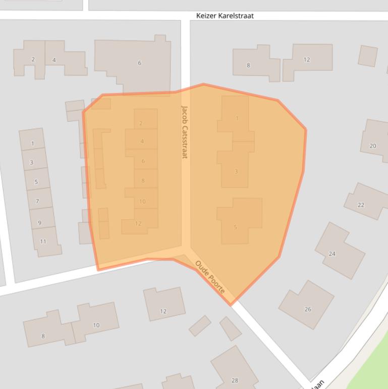 Kaart van postcodegebied 4521AG.