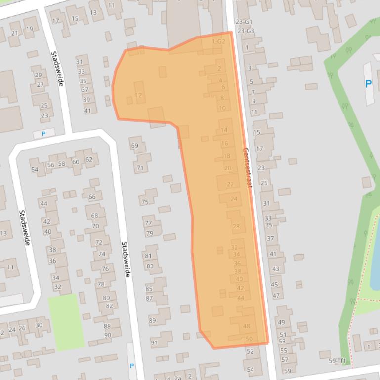 Kaart van postcodegebied 4521AM.