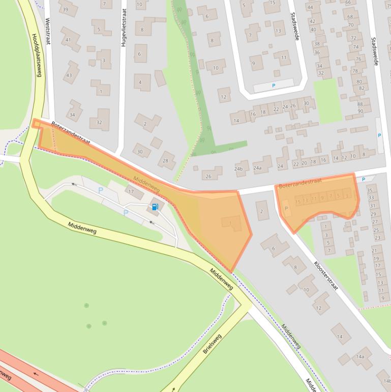 Kaart van postcodegebied 4521AS.