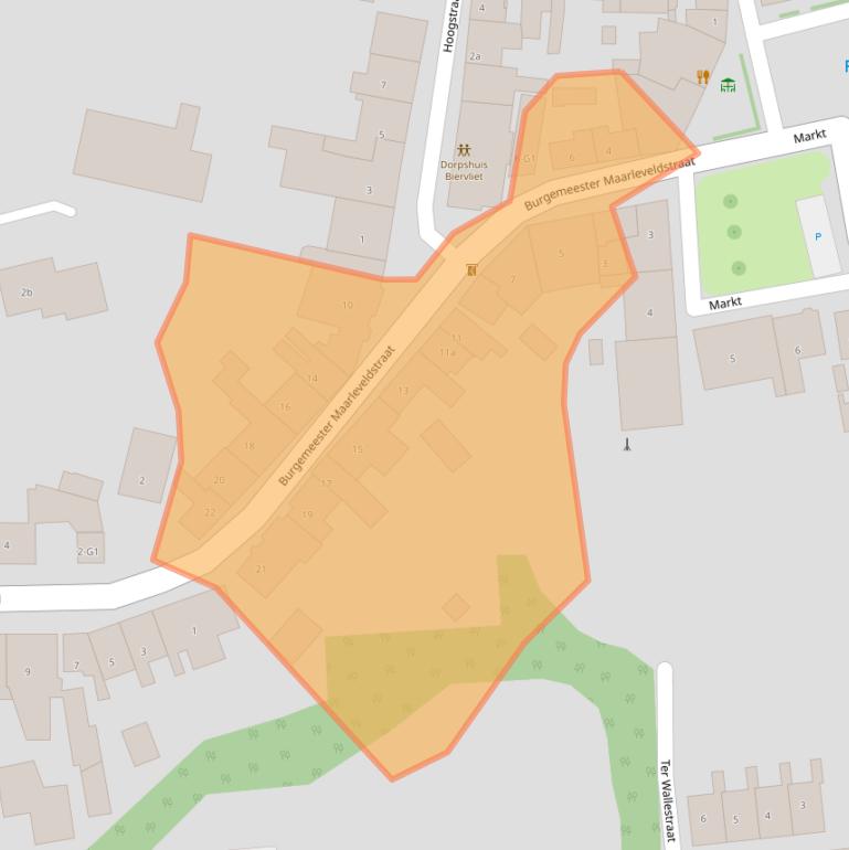 Kaart van postcodegebied 4521BJ.