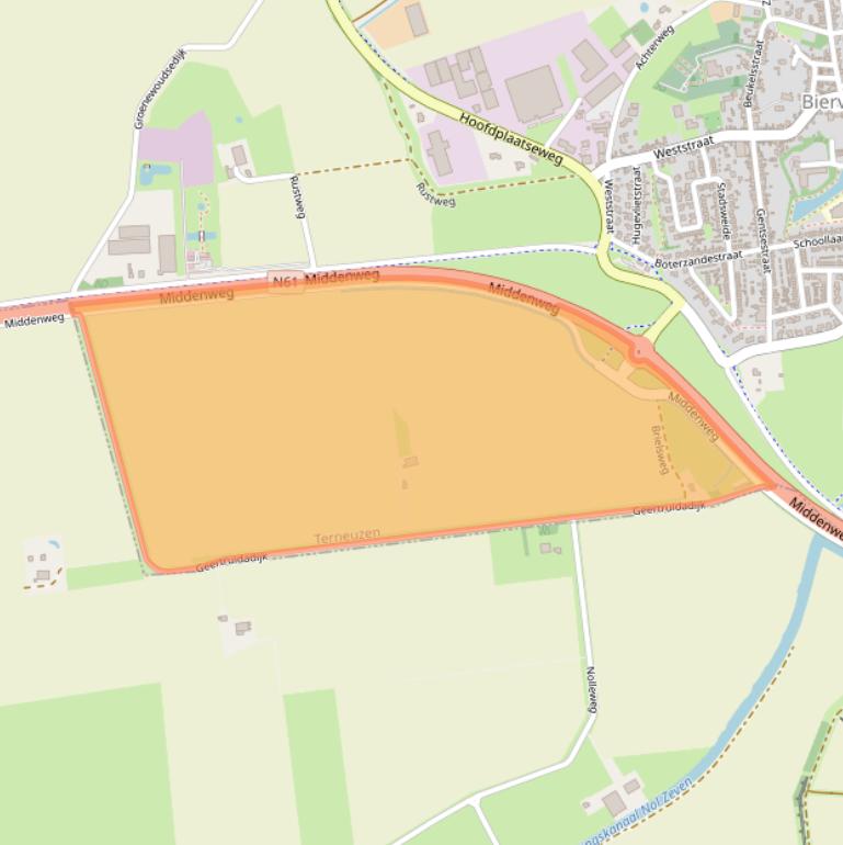 Kaart van postcodegebied 4521PH.