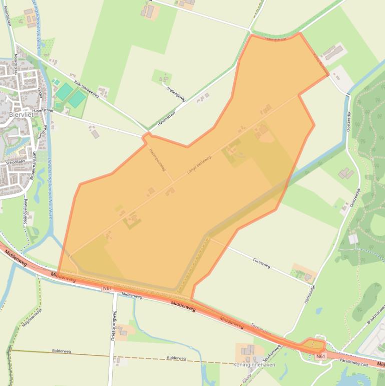 Kaart van postcodegebied 4521PK.
