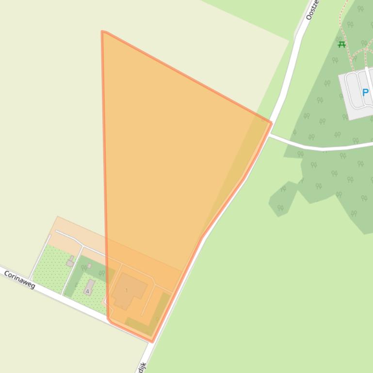 Kaart van postcodegebied 4521PS.