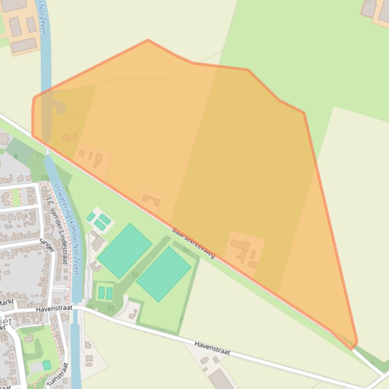 Kaart van postcodegebied 4521PZ.