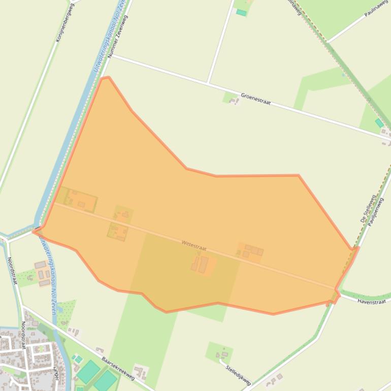 Kaart van postcodegebied 4521RB.