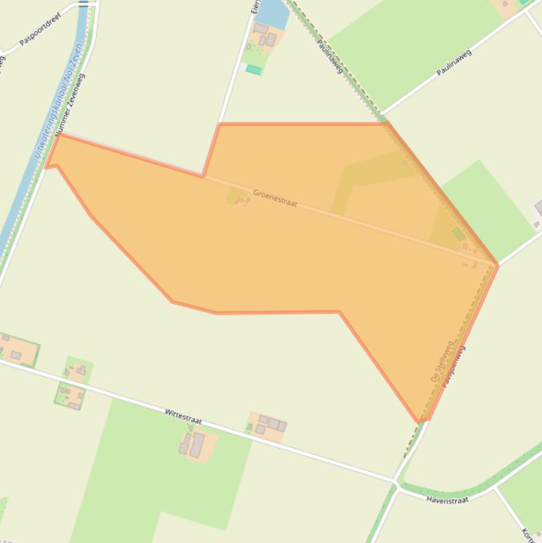 Kaart van postcodegebied 4521RC.