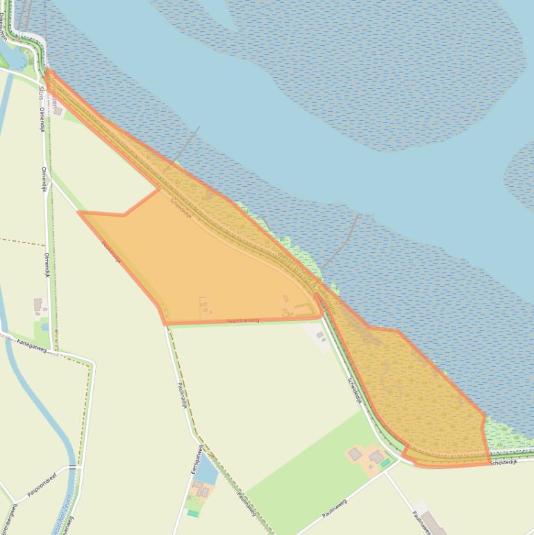 Kaart van postcodegebied 4521RH.