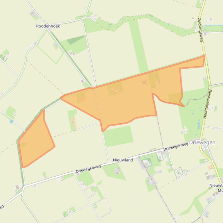 Kaart van postcodegebied 4522GT.