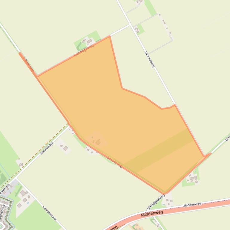 Kaart van postcodegebied 4522ND.