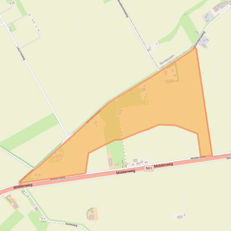 Kaart van postcodegebied 4522PP.