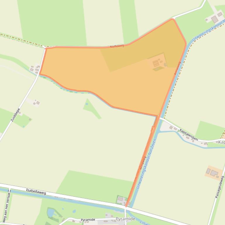 Kaart van postcodegebied 4522PR.