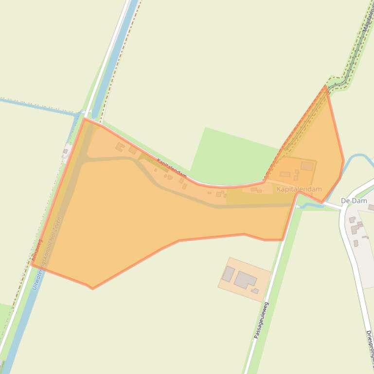 Kaart van postcodegebied 4522PT.