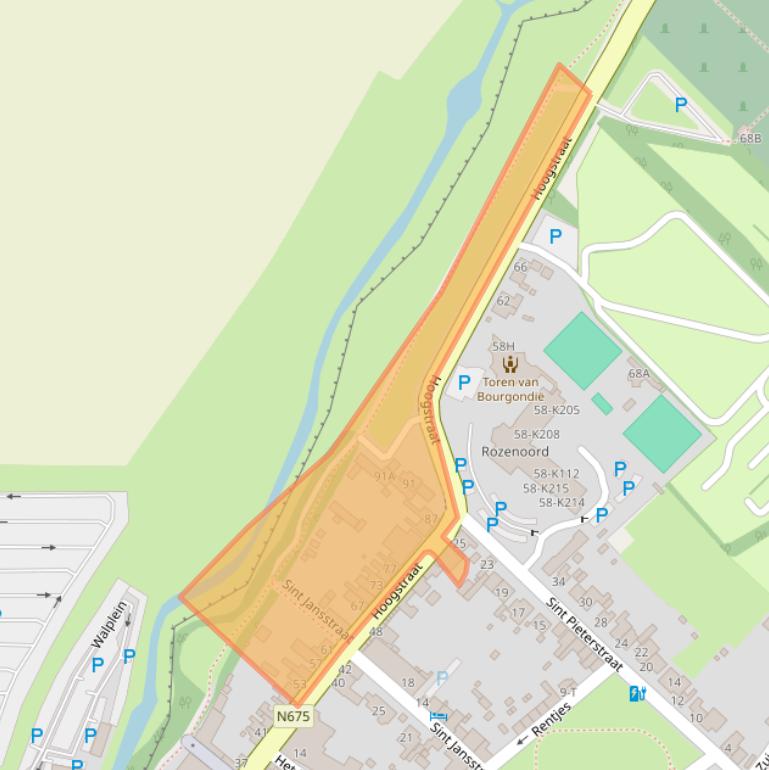 Kaart van postcodegebied 4524AB.