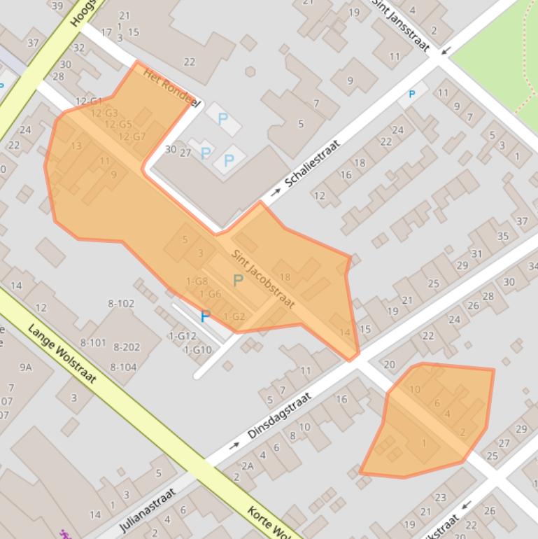 Kaart van postcodegebied 4524AL.