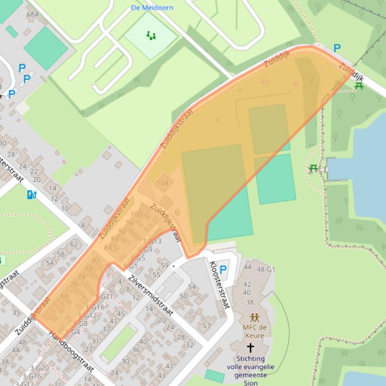 Kaart van postcodegebied 4524AT.