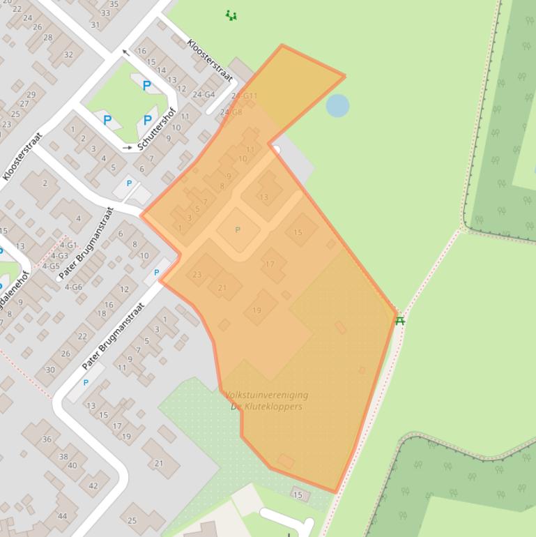 Kaart van postcodegebied 4524AZ.