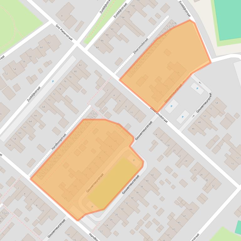 Kaart van postcodegebied 4524BC.