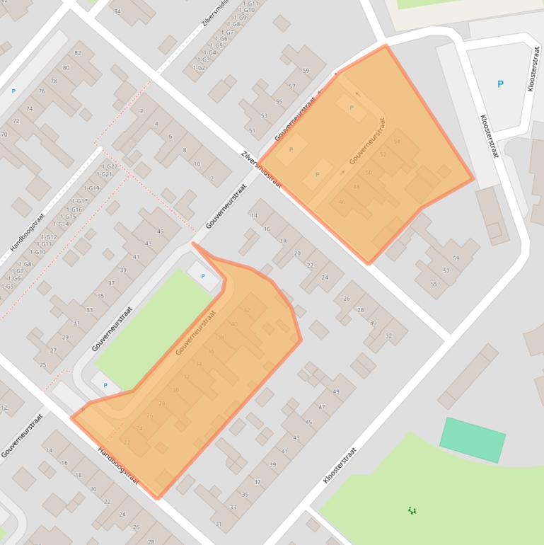 Kaart van postcodegebied 4524BE.