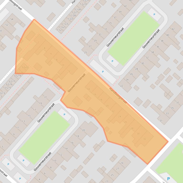 Kaart van postcodegebied 4524BG.