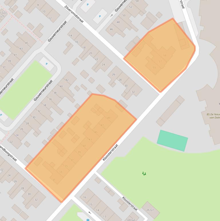 Kaart van postcodegebied 4524BK.