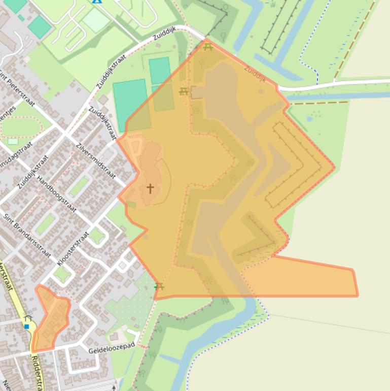 Kaart van postcodegebied 4524BL.