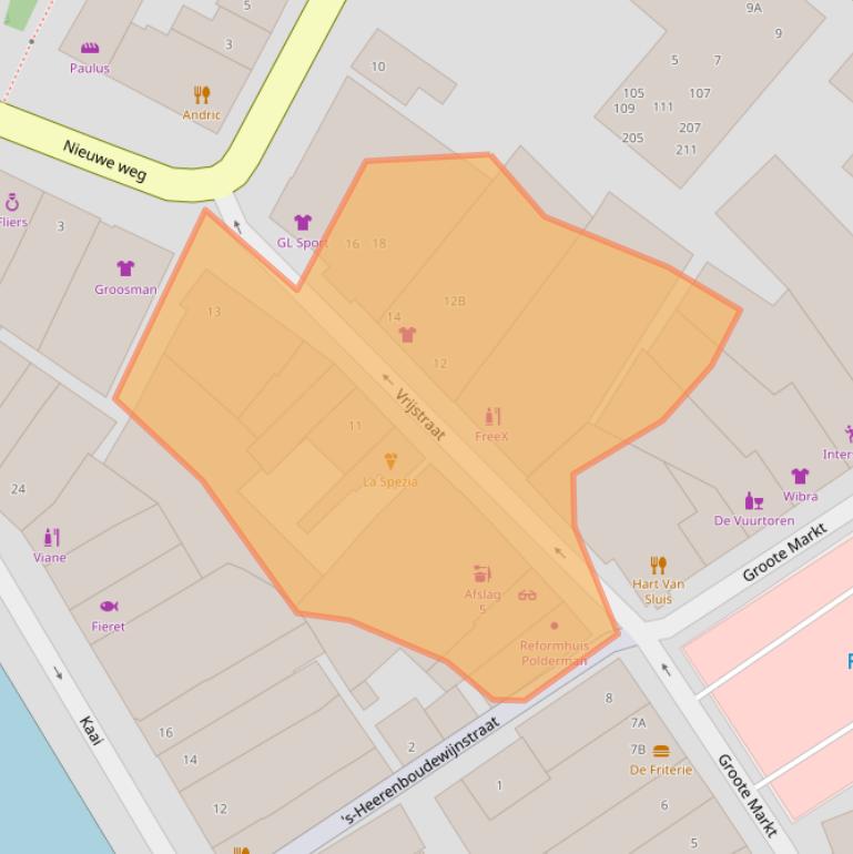 Kaart van postcodegebied 4524CE.