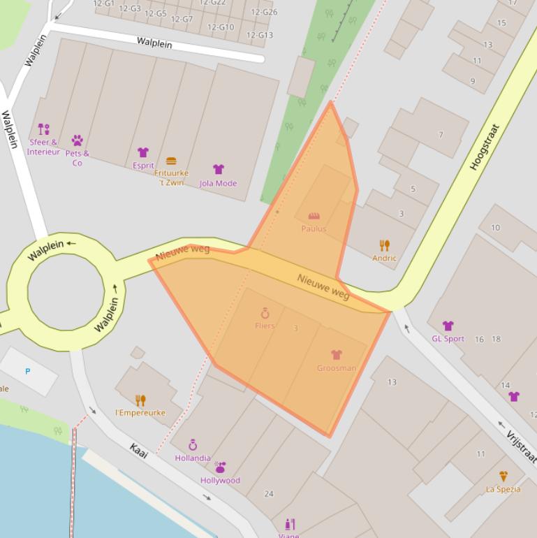 Kaart van postcodegebied 4524CH.