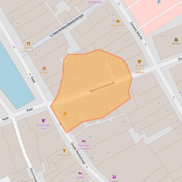 Kaart van postcodegebied 4524CS.