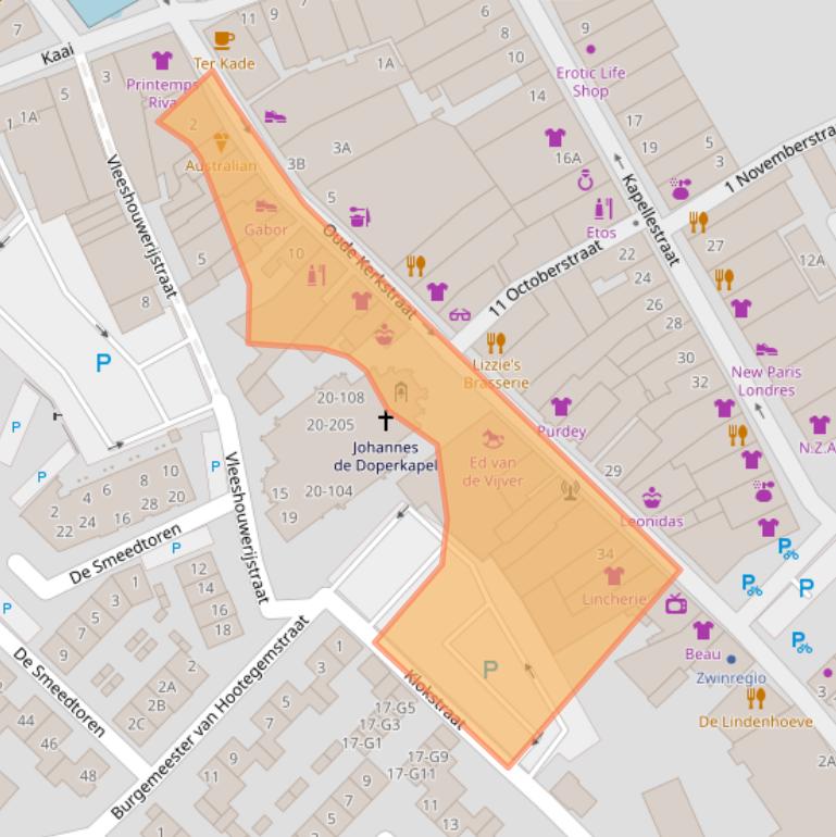 Kaart van postcodegebied 4524CV.