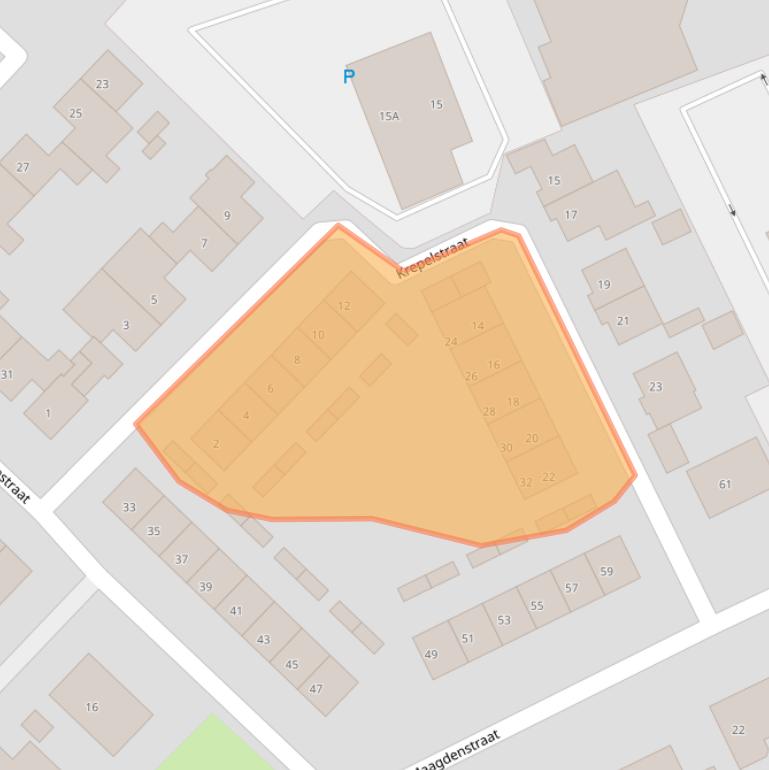 Kaart van postcodegebied 4524DX.