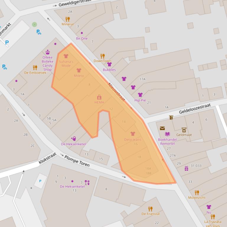 Kaart van postcodegebied 4524ED.