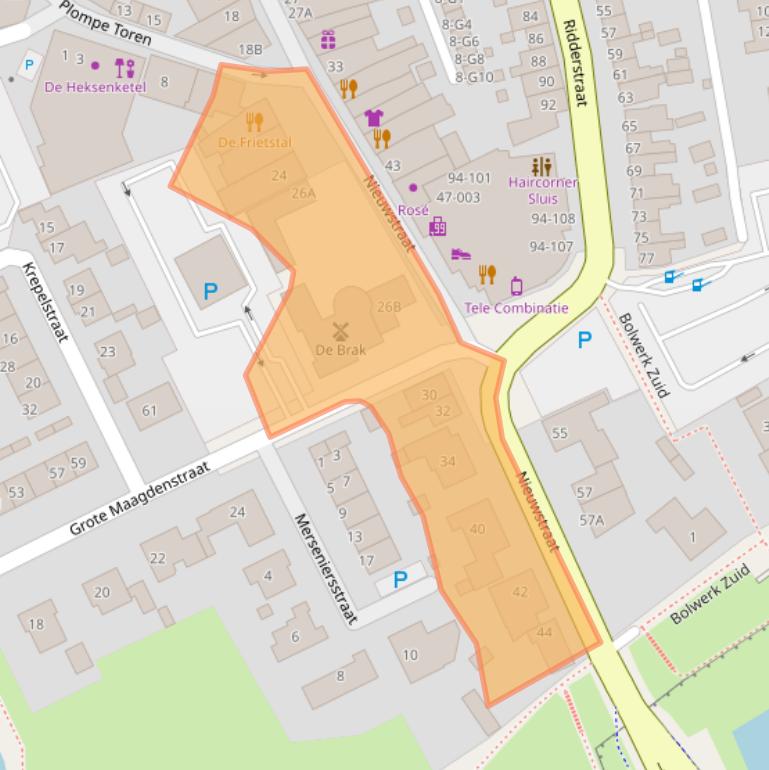 Kaart van postcodegebied 4524EE.