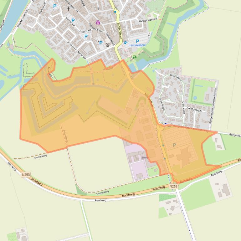 Kaart van postcodegebied 4524EG.