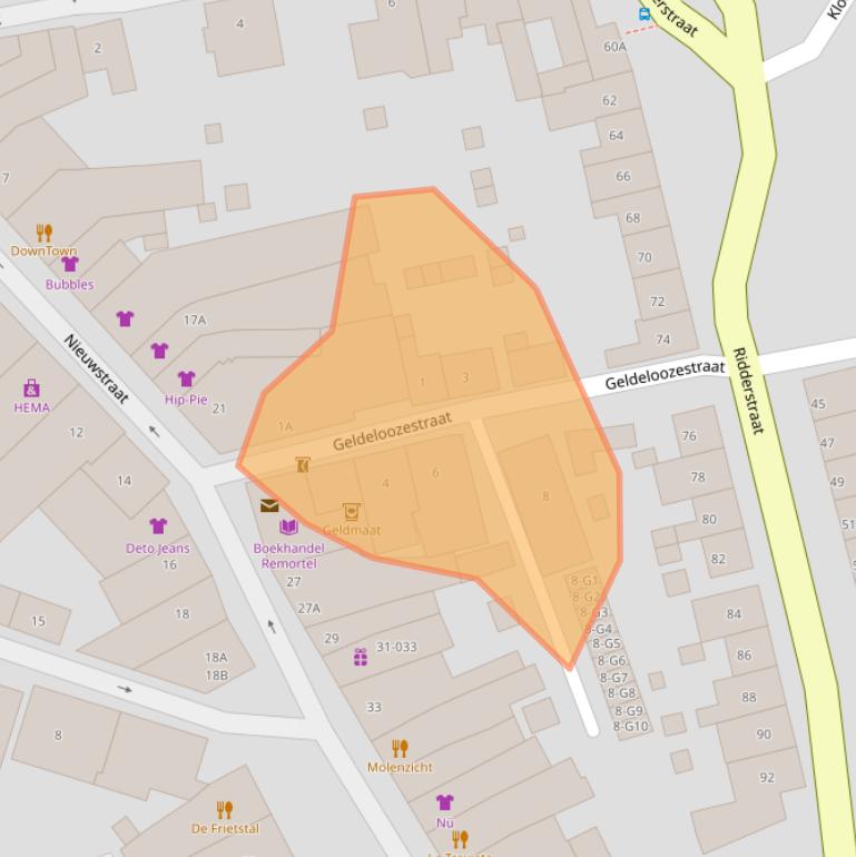 Kaart van postcodegebied 4524EH.