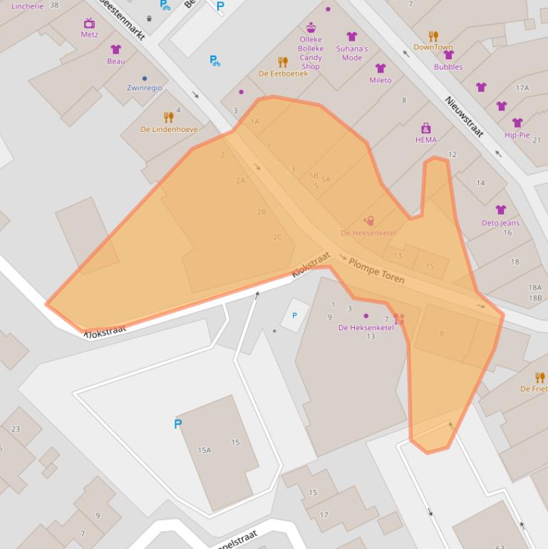 Kaart van postcodegebied 4524EJ.