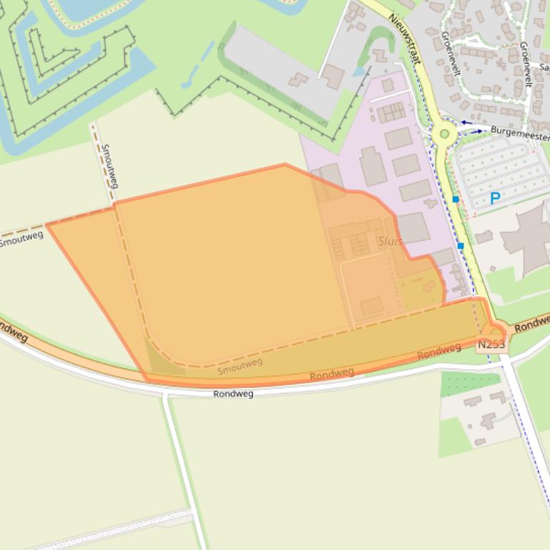 Kaart van postcodegebied 4524EK.