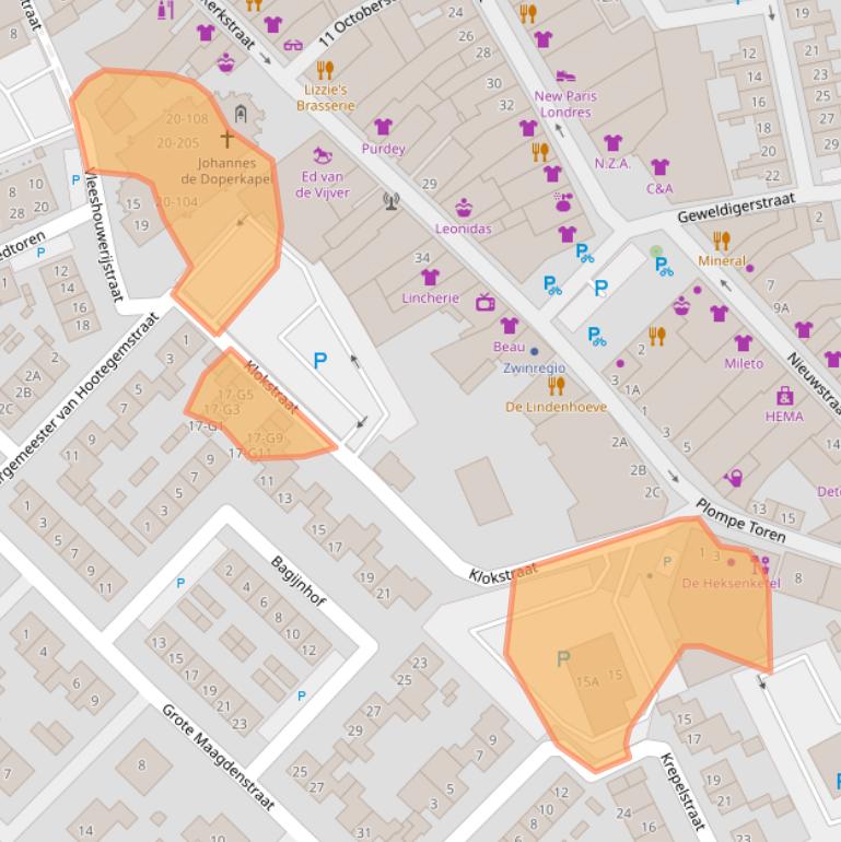 Kaart van postcodegebied 4524EL.