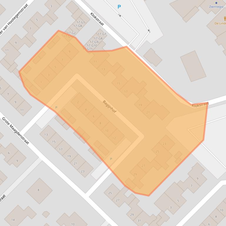 Kaart van postcodegebied 4524EP.