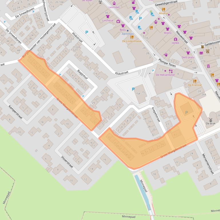 Kaart van postcodegebied 4524ER.