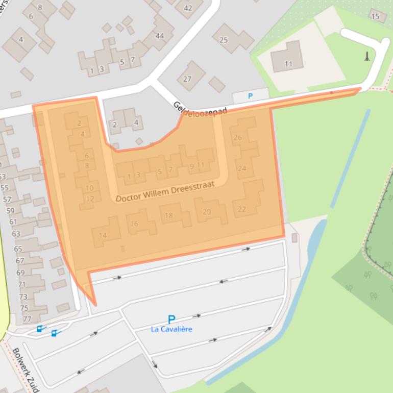 Kaart van postcodegebied 4524GB.