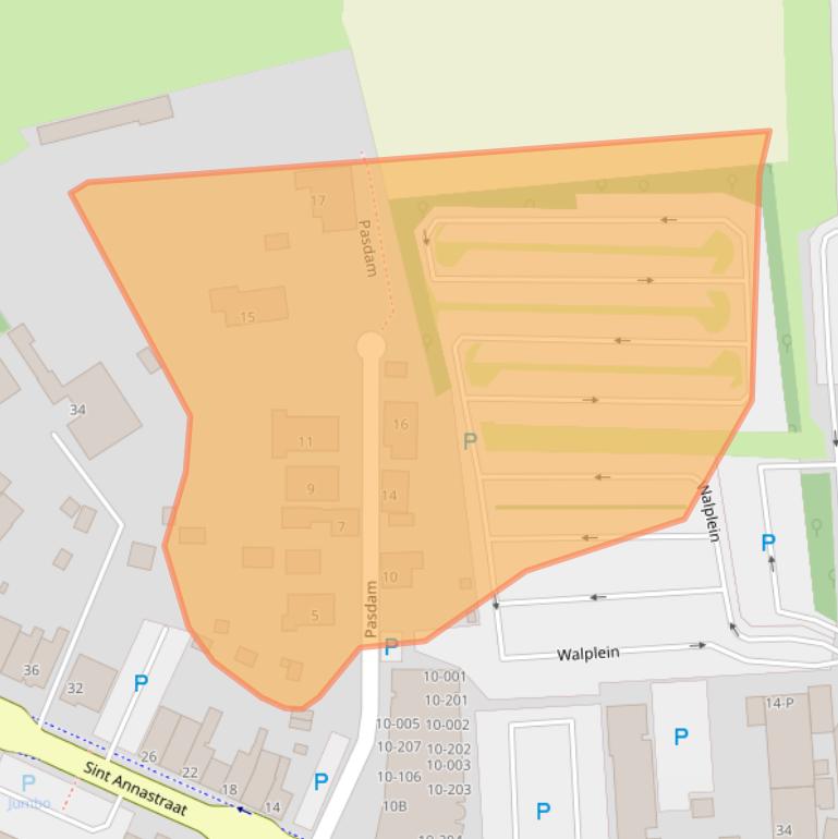 Kaart van postcodegebied 4524JA.