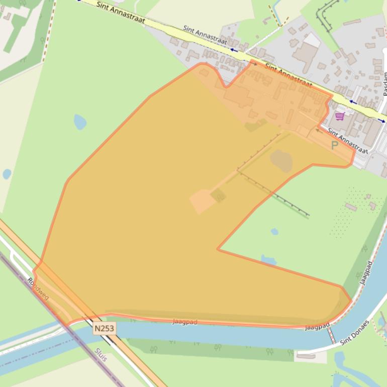 Kaart van postcodegebied 4524JC.