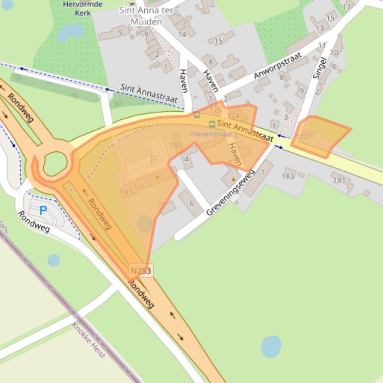 Kaart van postcodegebied 4524JH.