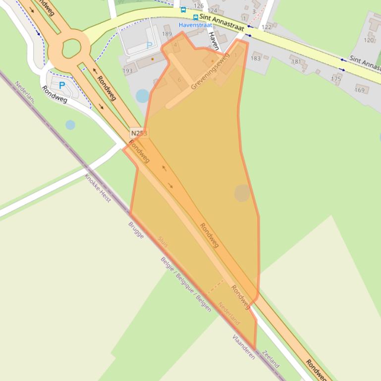 Kaart van postcodegebied 4524JK.