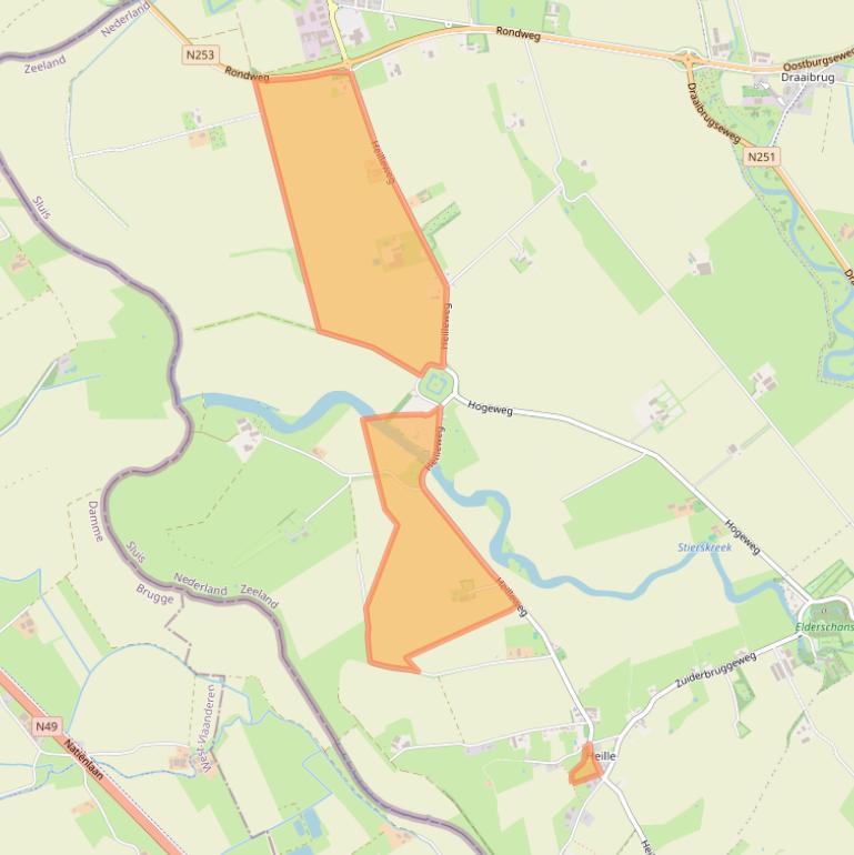 Kaart van postcodegebied 4524KM.