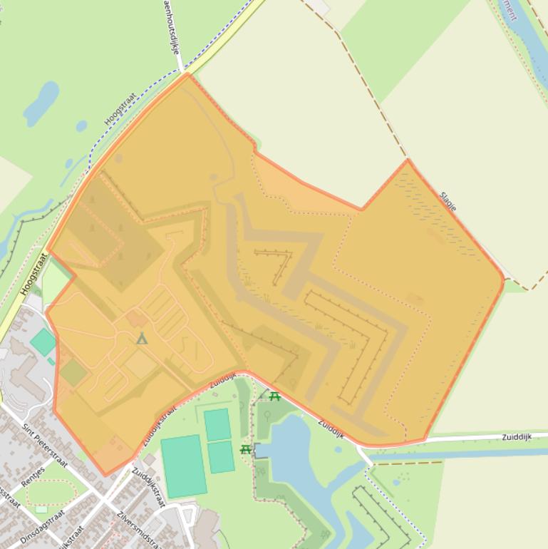 Kaart van postcodegebied 4524LA.