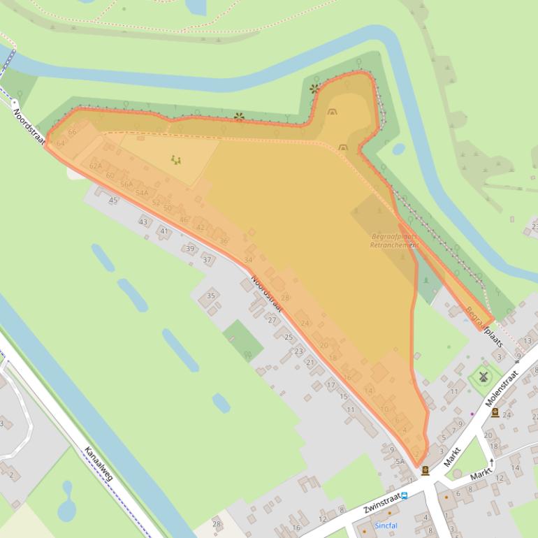 Kaart van postcodegebied 4525AB.