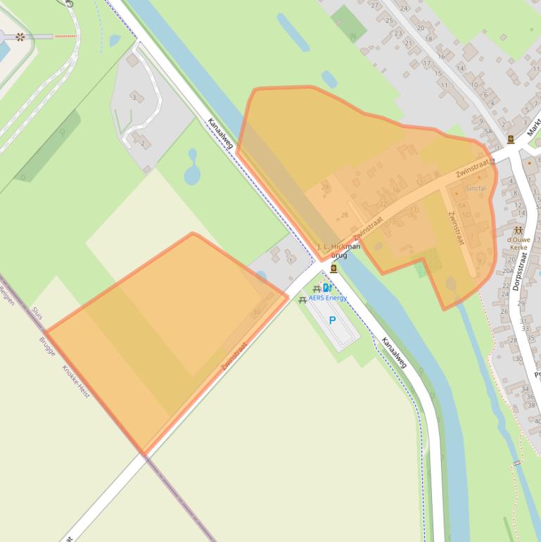 Kaart van postcodegebied 4525AC.