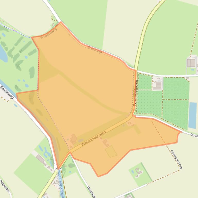 Kaart van postcodegebied 4525LD.