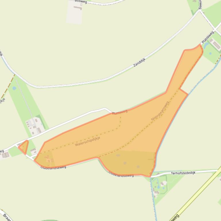 Kaart van postcodegebied 4525LK.